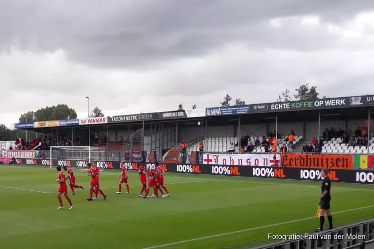 Snelle goal helpt Almere City FC langs FC Volendam