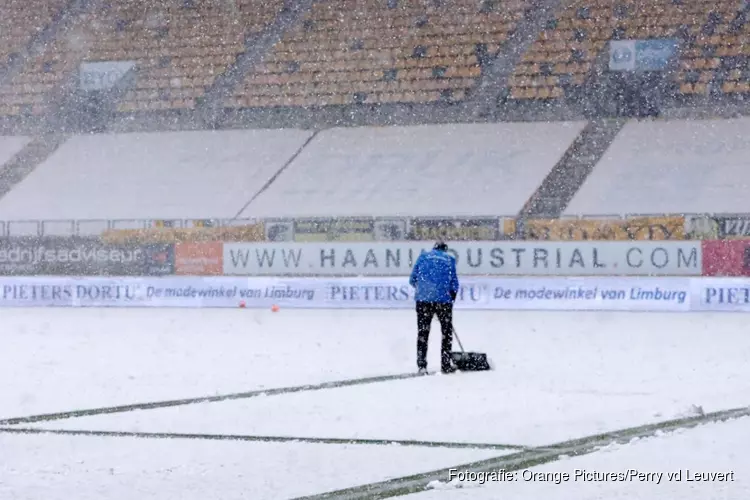 Sneeuwval zorgt voor vroegtijdig einde Roda JC-Almere City FC