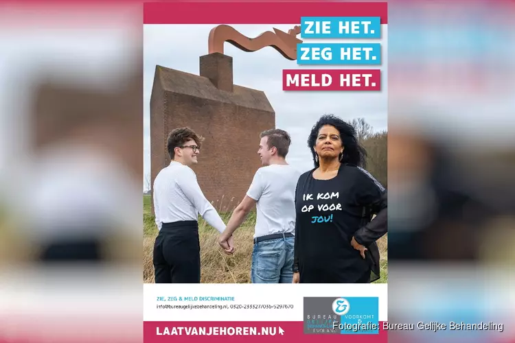 Bureau Gelijke Behandeling Flevoland start campagne ‘Zie het. Zeg het. Meld het.’