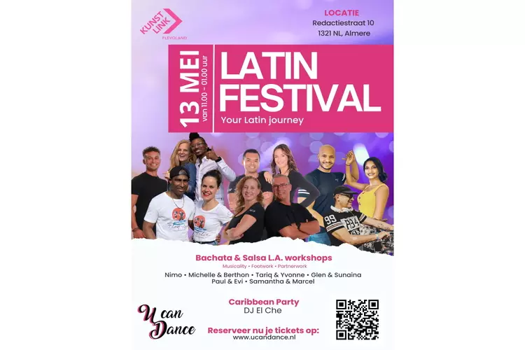 U Can Dance presenteert: Latin Festival op 13 mei