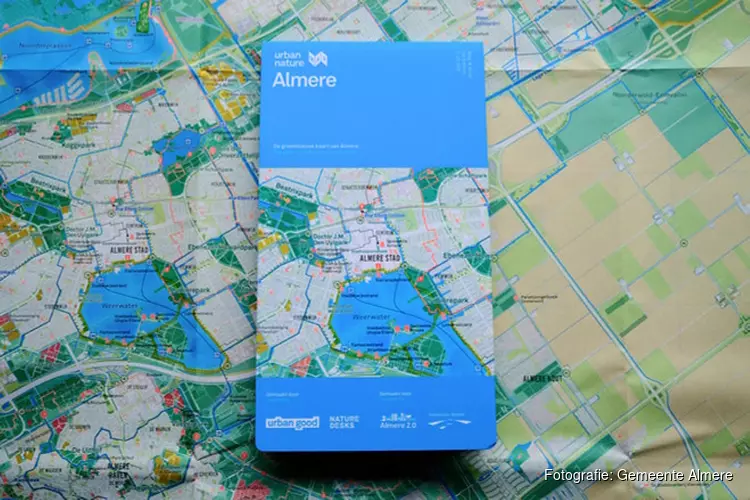 Urban Nature Almere: Plattegrond zonder straatnamen