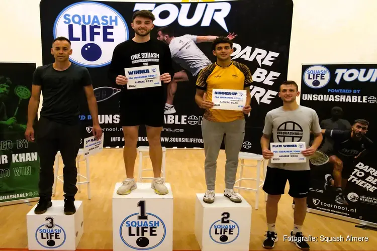 Engelsman Jack Mitterer wint prof toernooi Squash Almere