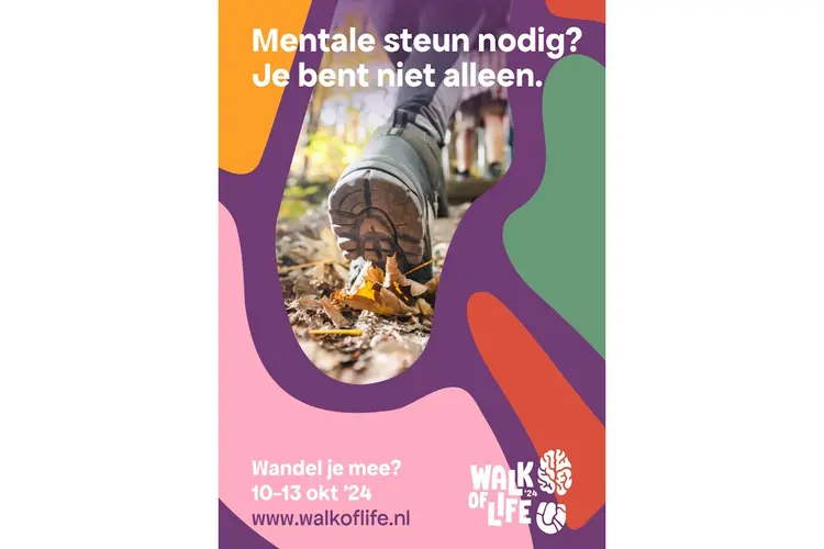 Wandel mee met Petra Bernardt van 10-13 oktober voor gratis mentale steun tijdens de Walk of Life