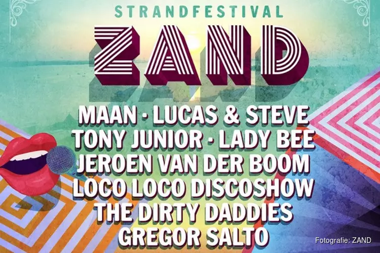 Maan, Lucas & Steve en The Dirty Daddies op vernieuwd strandfestival Zand